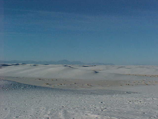 White sand dunes