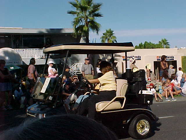 Golf-cart parade