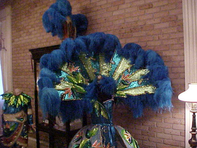 Costumed parade performer