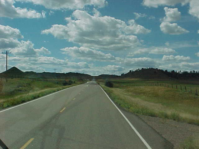 Open-road travel scene