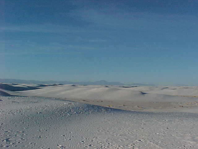 White sand dunes