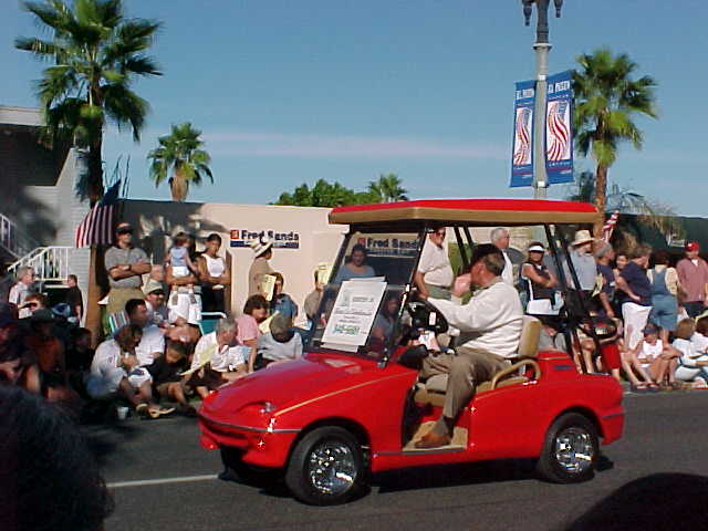 Golf-cart parade