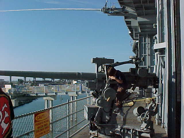 Aircraft-carrier / ship-deck scene