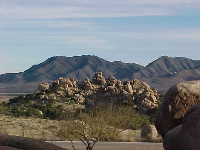 Desert rock landscape