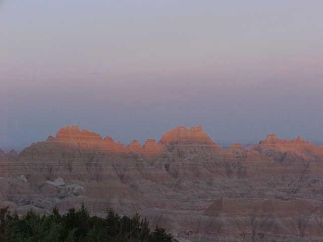 Recovered archive photograph BAD LANDS IN THE EVENING.jpg